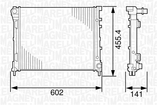 MAGNETI MARELLI Jäähdytin,moottorin jäähdytys 350213120600